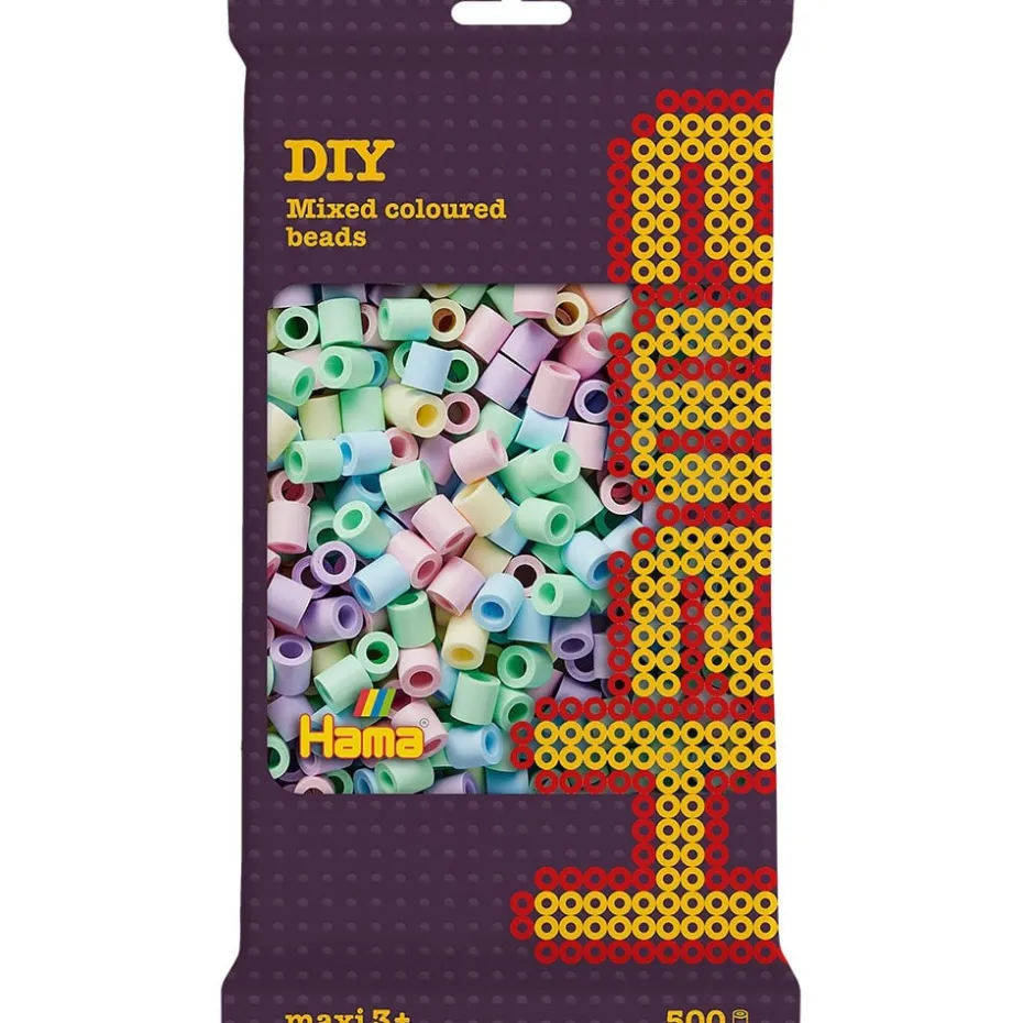 Hama Maxi 500stk – Lys pastellmix