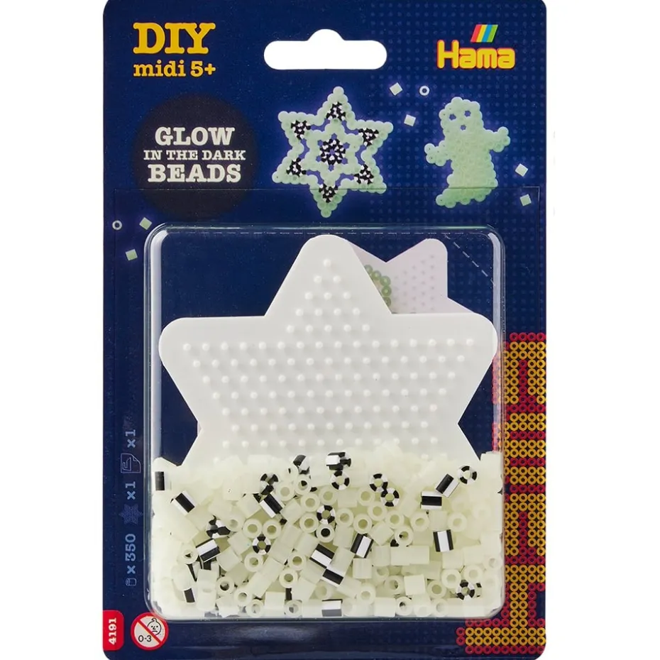 Hama Midi Sett – Liten blister – Selvlysende