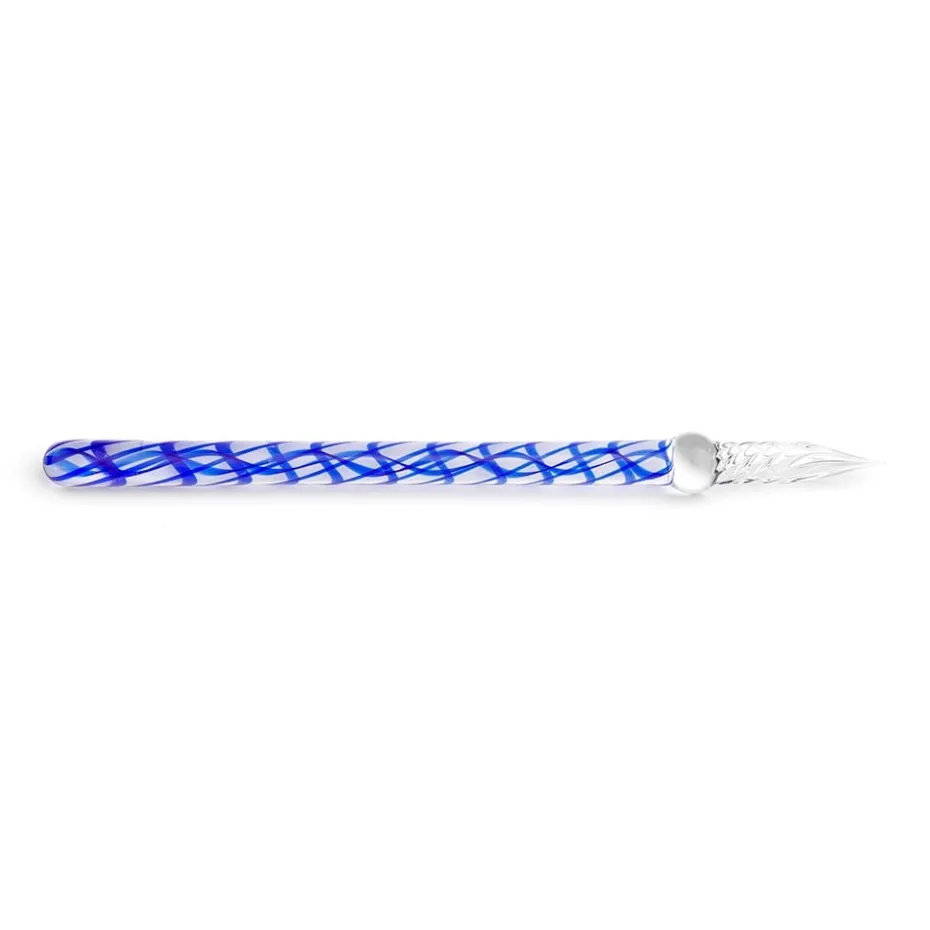 Herbin Glasspenn 16cm – Rett – Safirblå