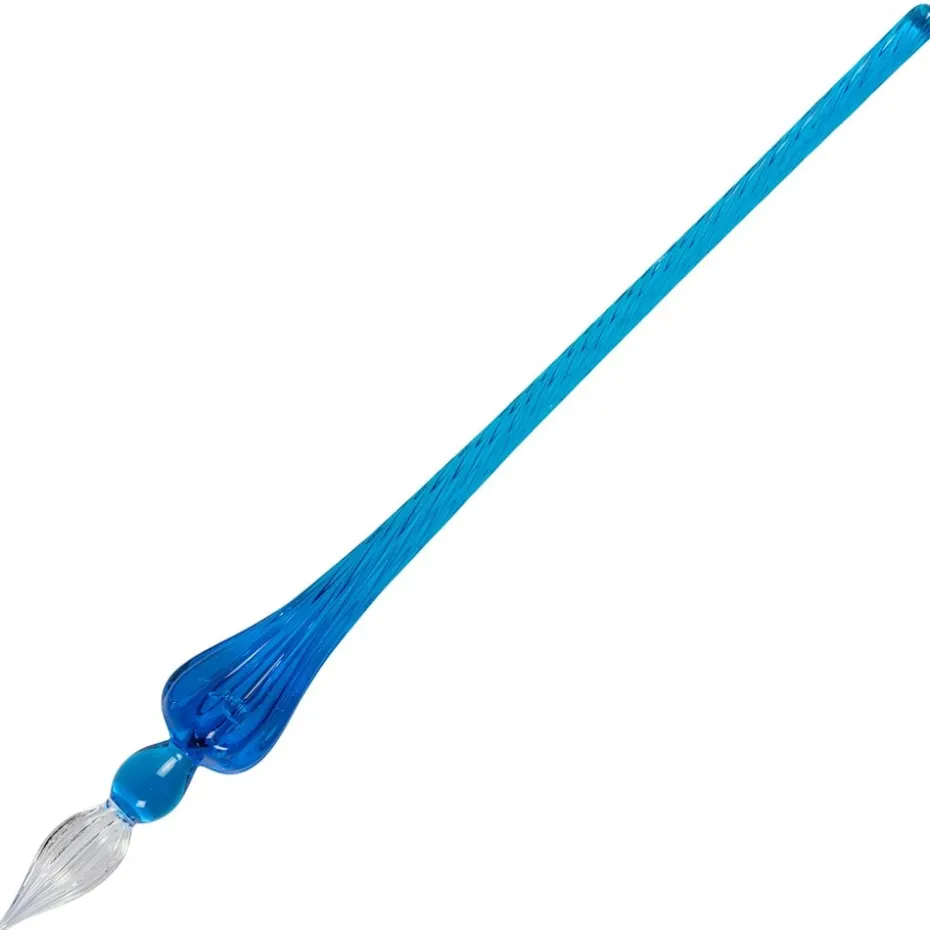 Herbin Glasspenn 18cm – Rund – Blå