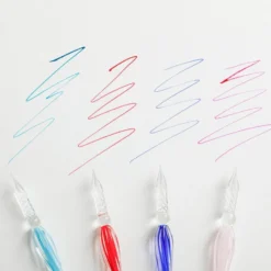 Herbin Glasspenn 18cm – Spiral – Rød