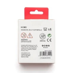 HIMI Jelly Cup Gouache Refill 4stk – Titanium White