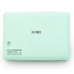 HIMI Jelly Cup Gouache Sett 24stk + 3 pensler – Grønn