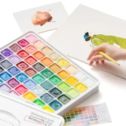 HIMI Jelly Cup Gouache Sett 56stk – Hvit