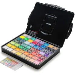 HIMI Jelly Cup Gouache Sett 56stk – Sort