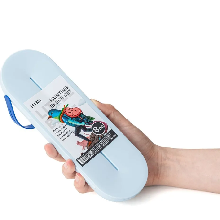 HIMI Penselsett Nylon 8stk – Blå