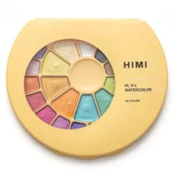 HIMI Semi-Moist Watercolour Akvarell Sett – 24stk metallic