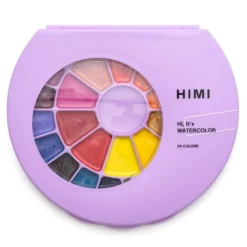 HIMI Semi-Moist Watercolour Akvarell Sett – 24stk + pensel