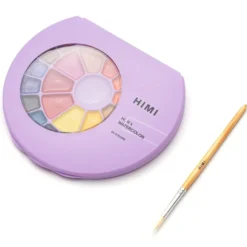 HIMI Semi-Moist Watercolour Akvarell Sett – 24stk + pensel