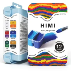 HIMI Twin Cup Gouache Sett Ice Blue 12stk – Basic