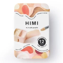 HIMI Twin Cup Gouache Sett Peach 12stk – Portrait
