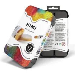 HIMI Twin Cup Gouache Sett Sort 12stk – Metallic