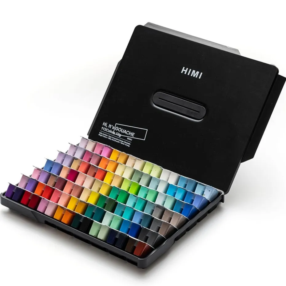 HIMI Twin Cup Gouache Sett 112stk – Sort