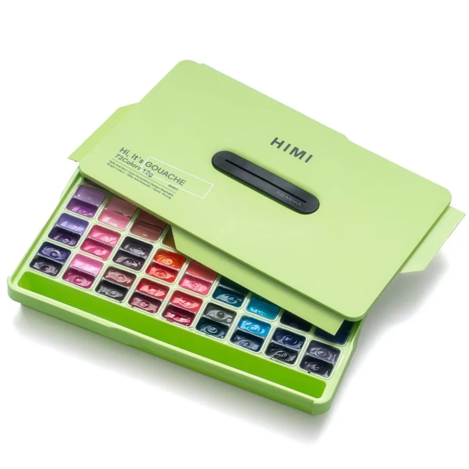 HIMI Twin Cup Gouache Sett 72stk – Grønn