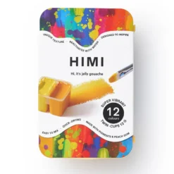 HIMI Twin Cup Gouache Sett Yellow 12stk – Vibrant