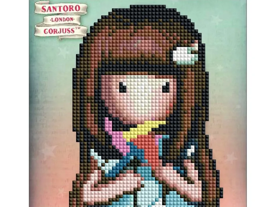 Hobbysett – Diamond painting kort – Gorjuss