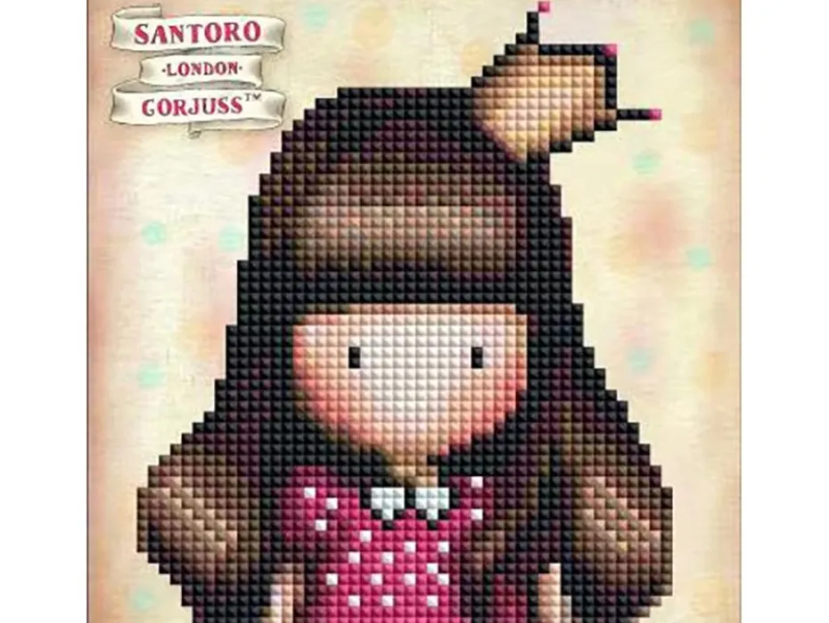 Hobbysett – Diamond painting kort – Gorjuss