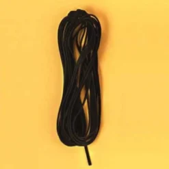 Imitert lærsnor – 3mm – 5 meter – Sort