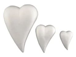 Isoporhjerte – skjevt – 128x85mm – 5stk