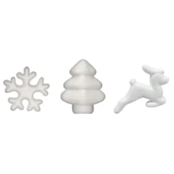 Isopor – Reinsdyr/Snøflak/Juletre-mix – 30stk