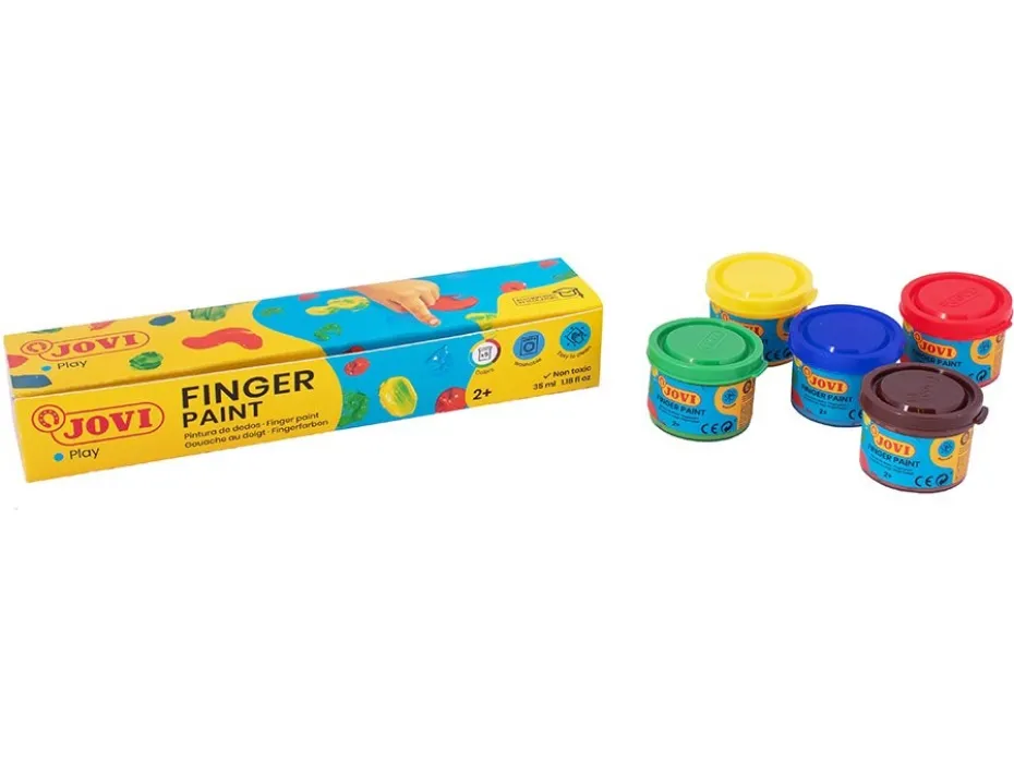 Jovi Fingermaling – 5x35ml Primær