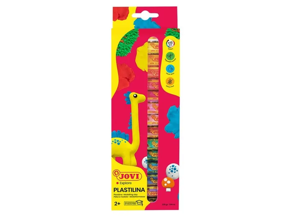 Jovi Plastilina Sett med 15 farger