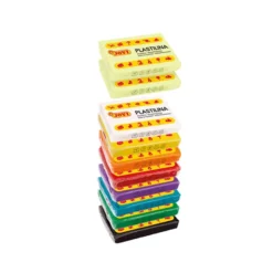Jovi Plastilina – 10x50g – 8 farger + 2 selvlysende