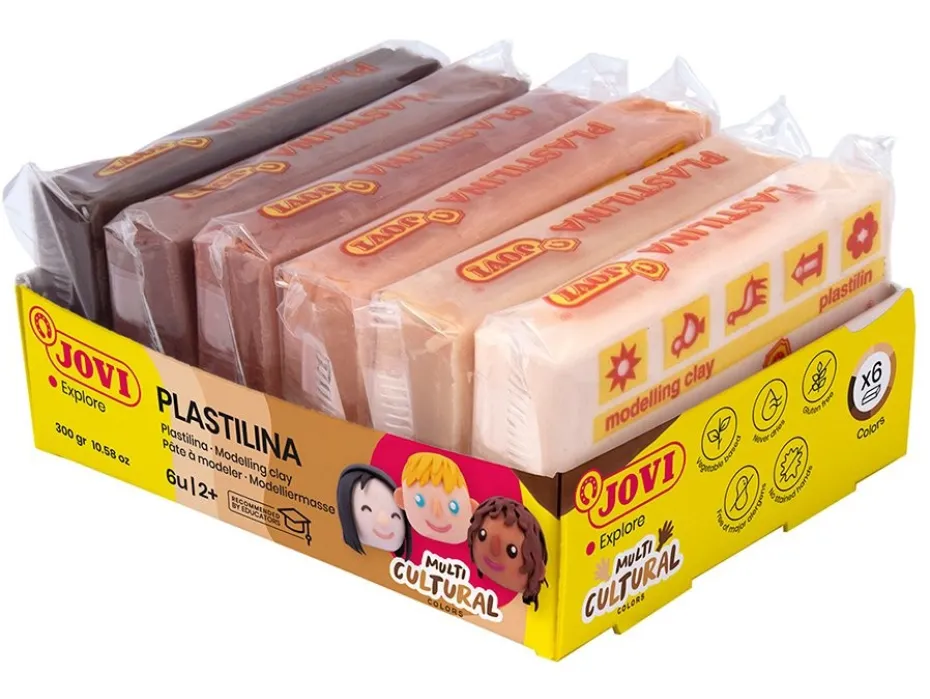 Jovi Plastilina 6 x 50g – Hudfarger