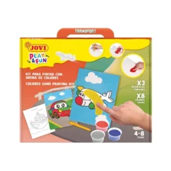 Jovi Play & Fun Sandmaling Sett 8 farger – Transport