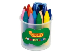 Jovi Wax Crayons fettstift – 16 farger + spisser