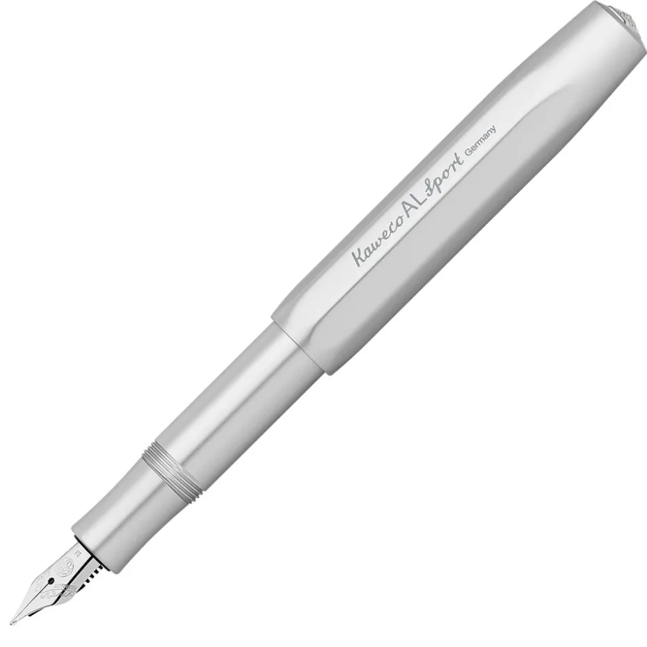 Kaweco AL Sport Fyllepenn – M 0.9mm – Silver