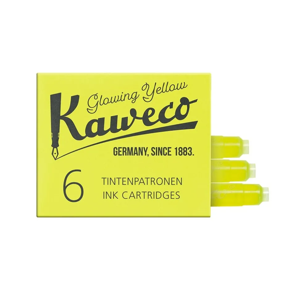 Kaweco Blekkpatron 6stk – Glowing Yellow