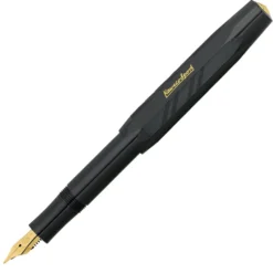 Kaweco Classic Sport Fyllepenn – M 0.9mm – Black Guilloche