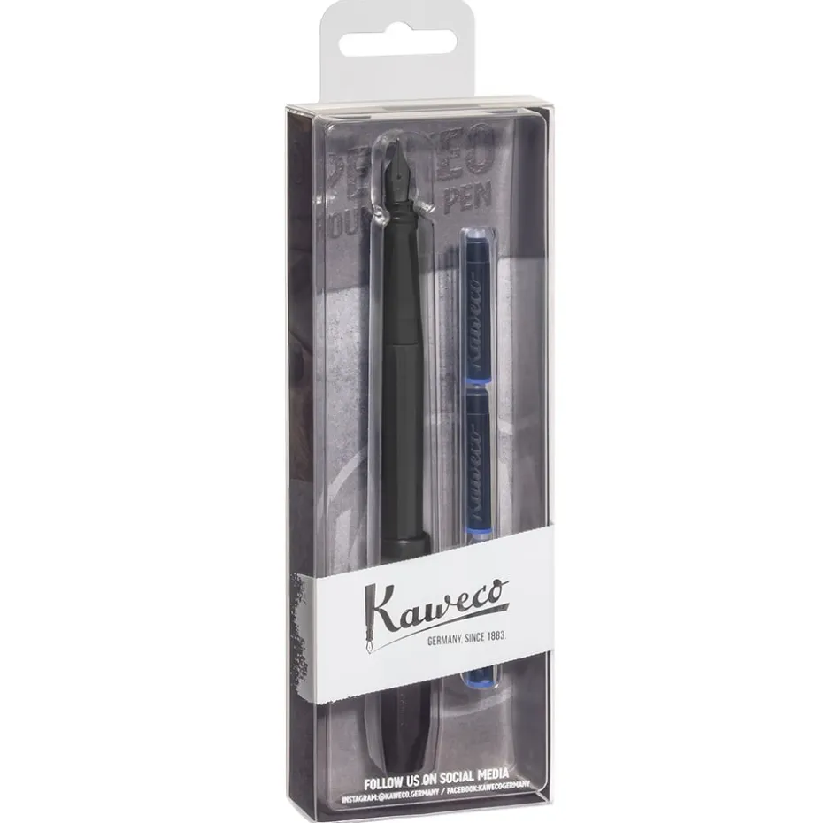 Kaweco Perkeo Fyllepenn Pack – F 0.7mm – All Black