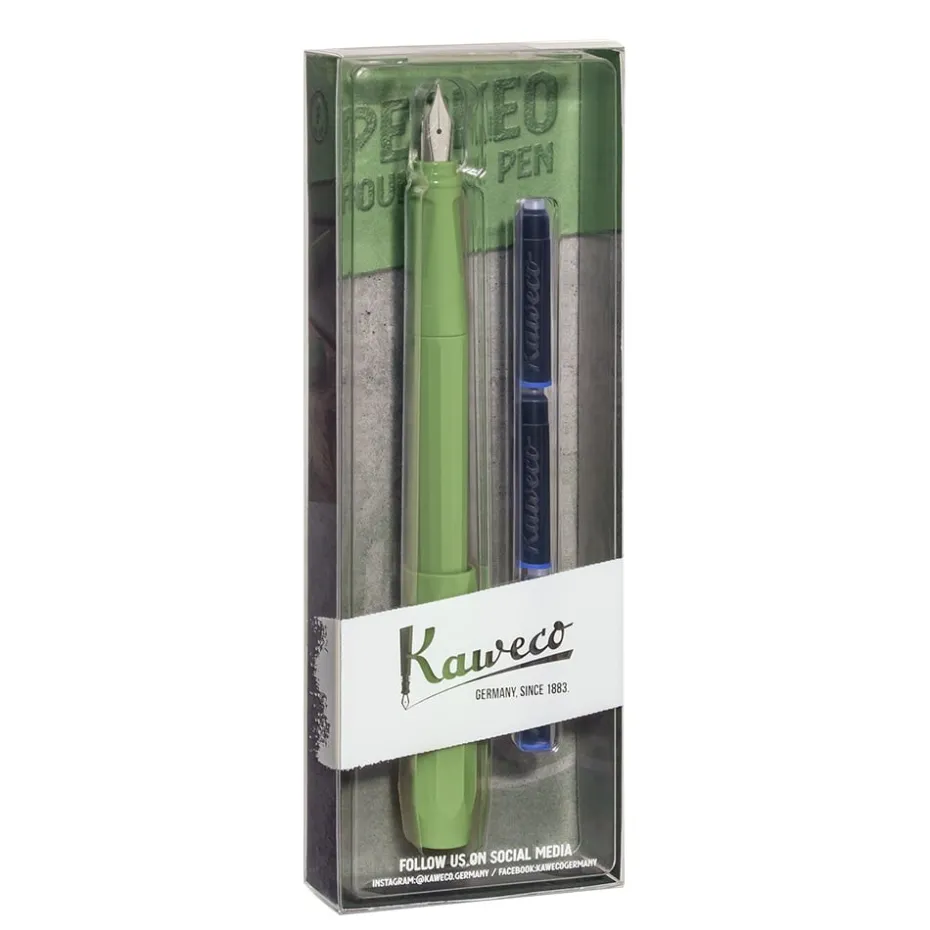 Kaweco Perkeo Fyllepenn Pack – F 0.7mm – Jungle Green