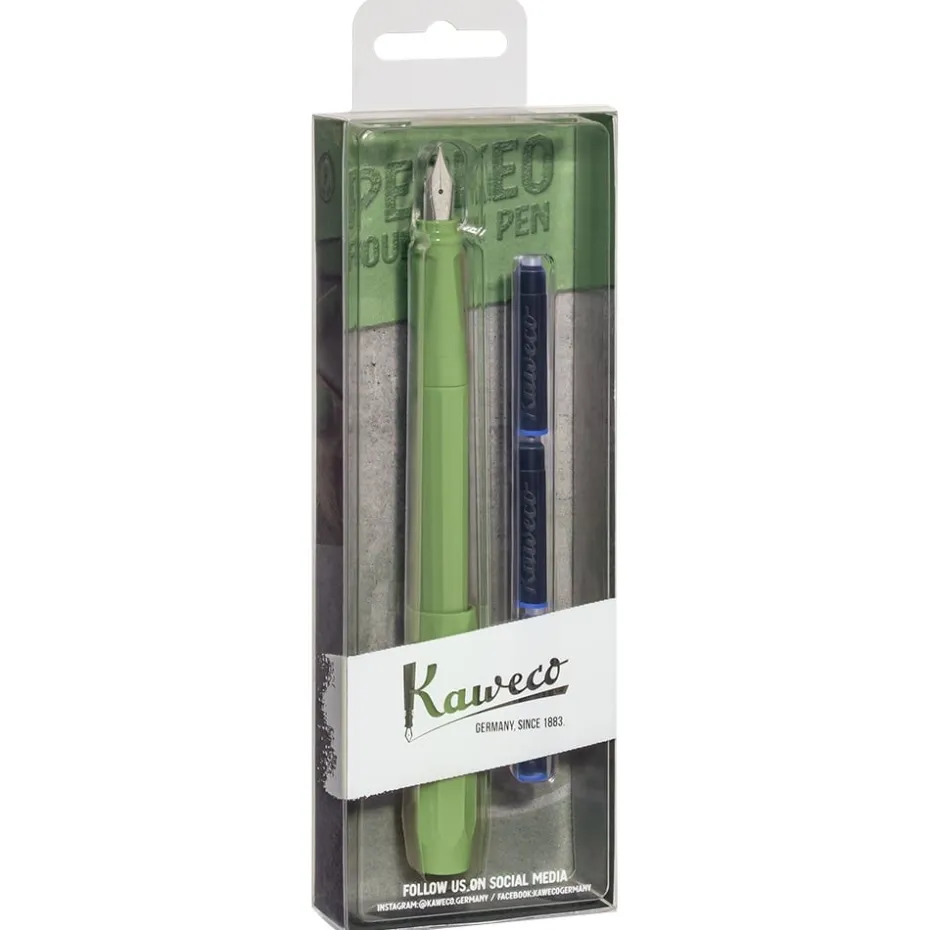 Kaweco Perkeo Fyllepenn Pack – F 0.7mm – Jungle Green