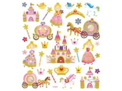 Klistremerker – Prinsesser m/glitter