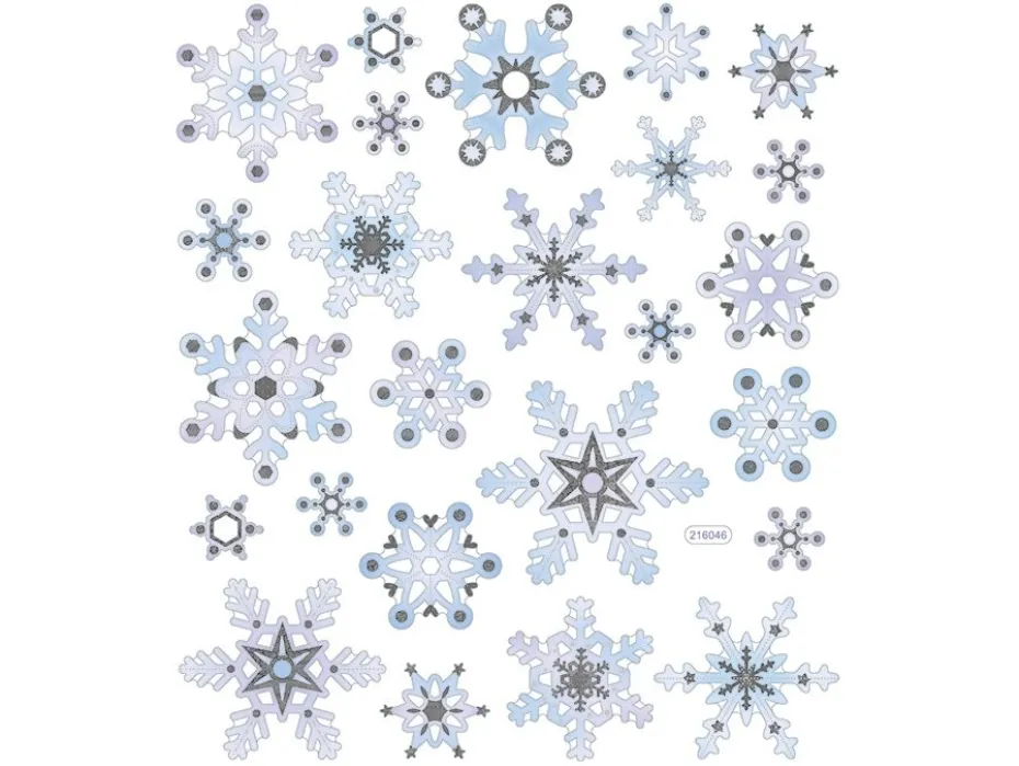 Klistremerker – Snøkrystaller