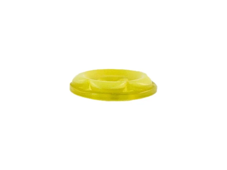 Knapp – Blomst – 4-hull 13mm – Grønn