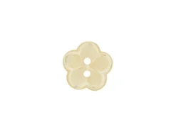 Knapp 46013 Blomst 2-hull 18mm 38 Gul