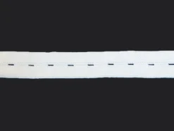 Knappehullstrikk – 25m 19mm – Hvit