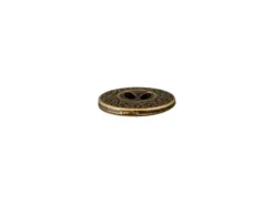 Knapp 453590 4-hull 11mm 851 Antikk messing