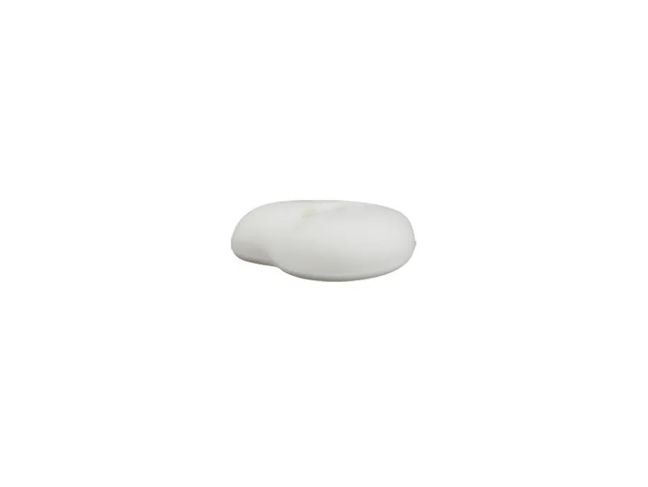 Knapp 43058 2-hull 12mm HJERTE 12 Hvit