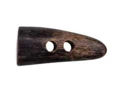 Knapp 35579 2-hull 36mm 22 Mørk brun