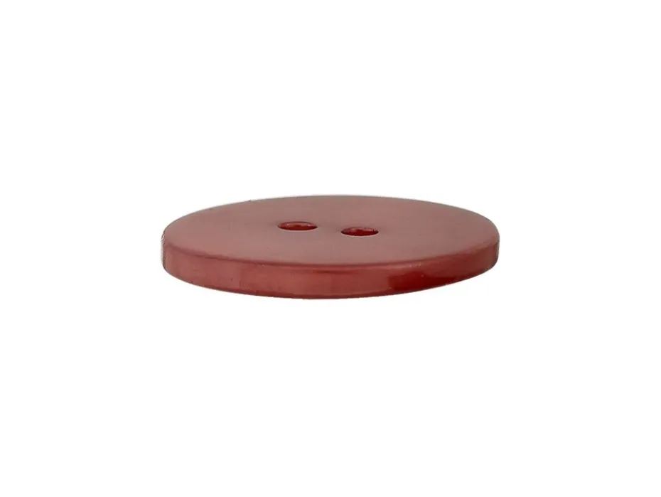 Knapp 453037 2-hull 25mm 22 Mørk brun