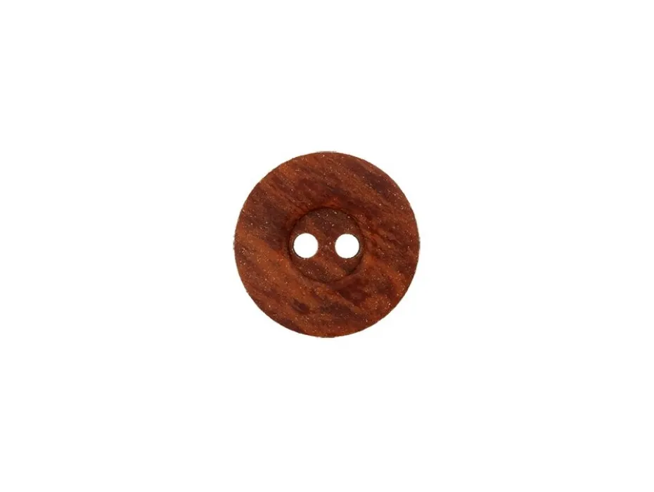 Knapp 38564 2-hull 18mm 22 Mørk brun