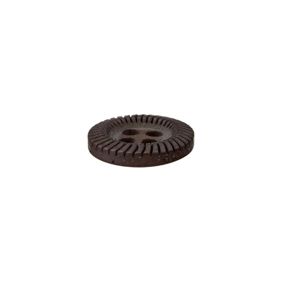 Knapp 454294 4-hull 11mm 78 Mørk grå