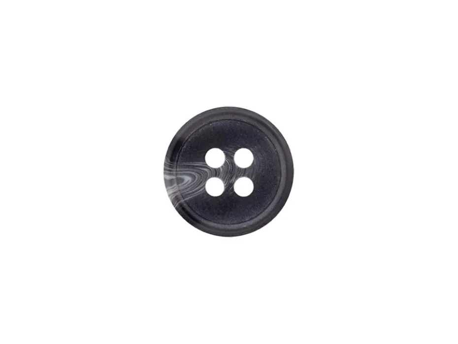 Knapp 13359 4-hull 11mm 78 Mørk grå