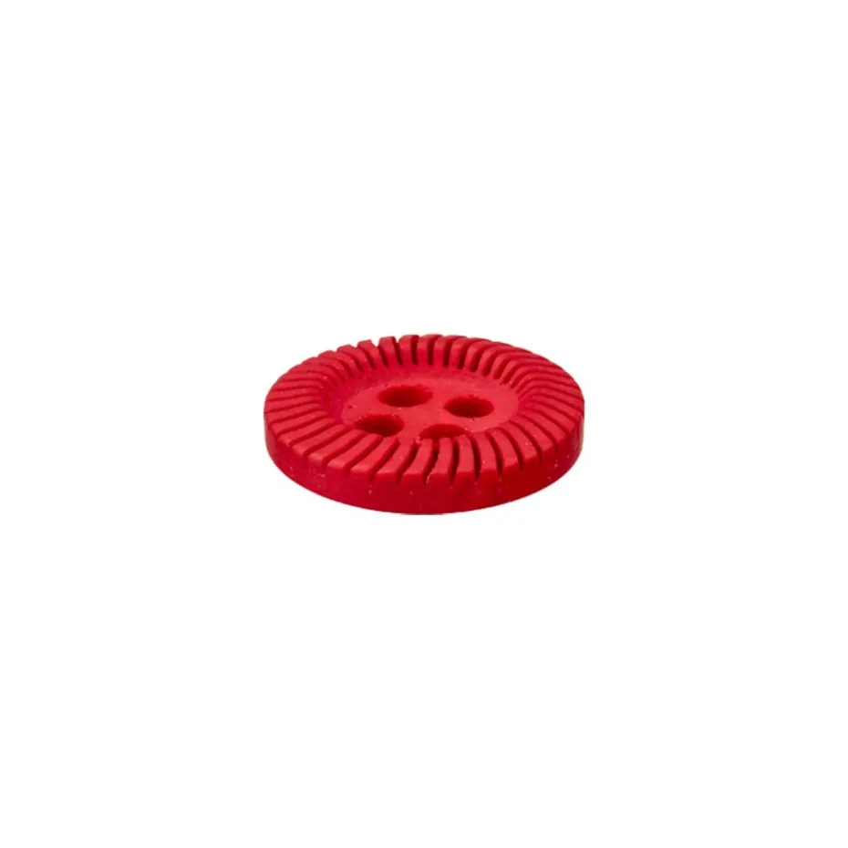Knapp 454294 4-hull 11mm 48 Rød