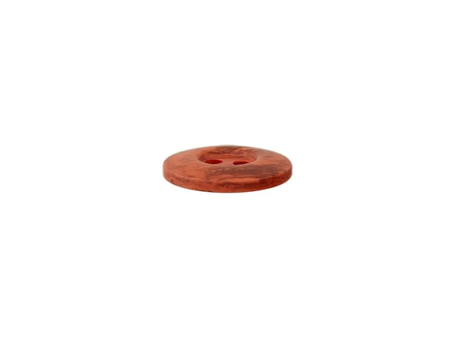Knapp 38564 2-hull 15mm 44 Rustrød